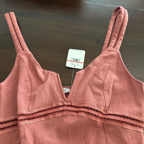 NWT FREE PEOPLE Simply Be Bodycon Dress in Terracotta (D9) - Picture 3 of 5